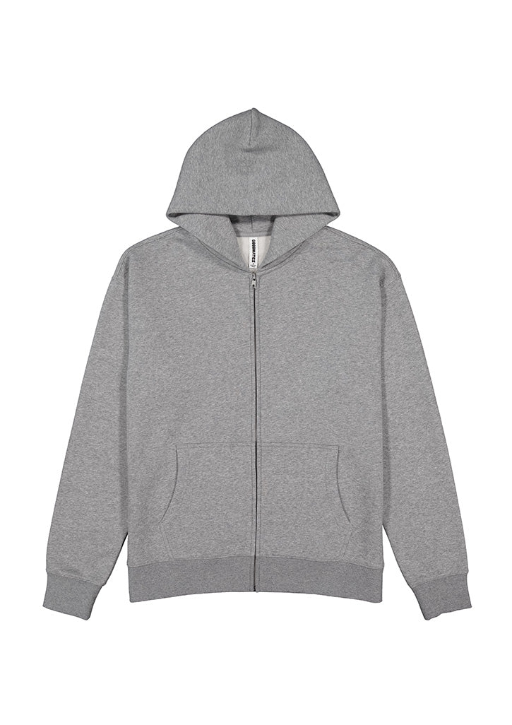 Everyday Mens Zip Hoodie - Grey Marle (back)