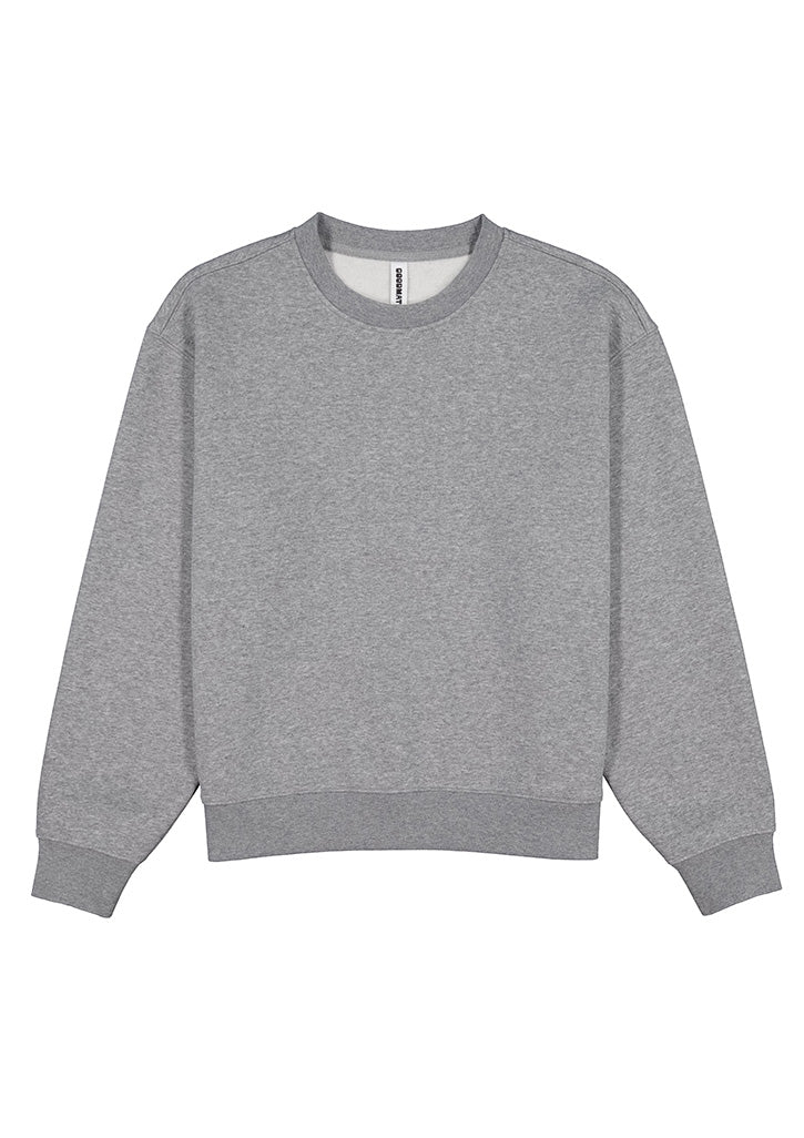 Everyday Womens Crew Sweatshirt - Grey Marle (back)