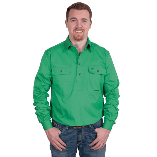 Men's - Cameron - 1/2 Button - Ivy Green