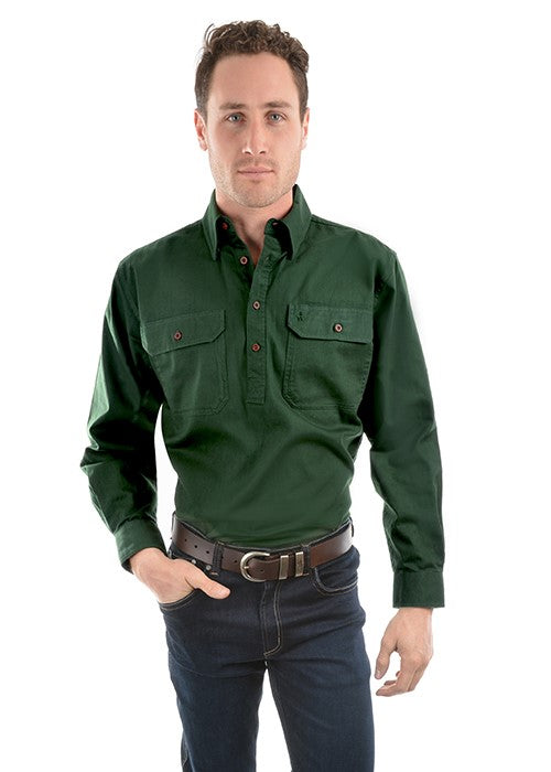 Thomas Cook HEAVY DRILL SHIRT HALF PLACKET TCP1120163