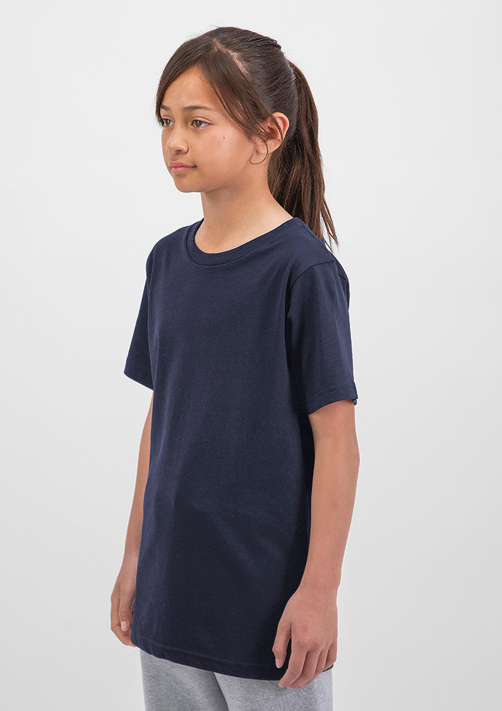 Basis Youth Short Sleeve Tee - Navy (back)