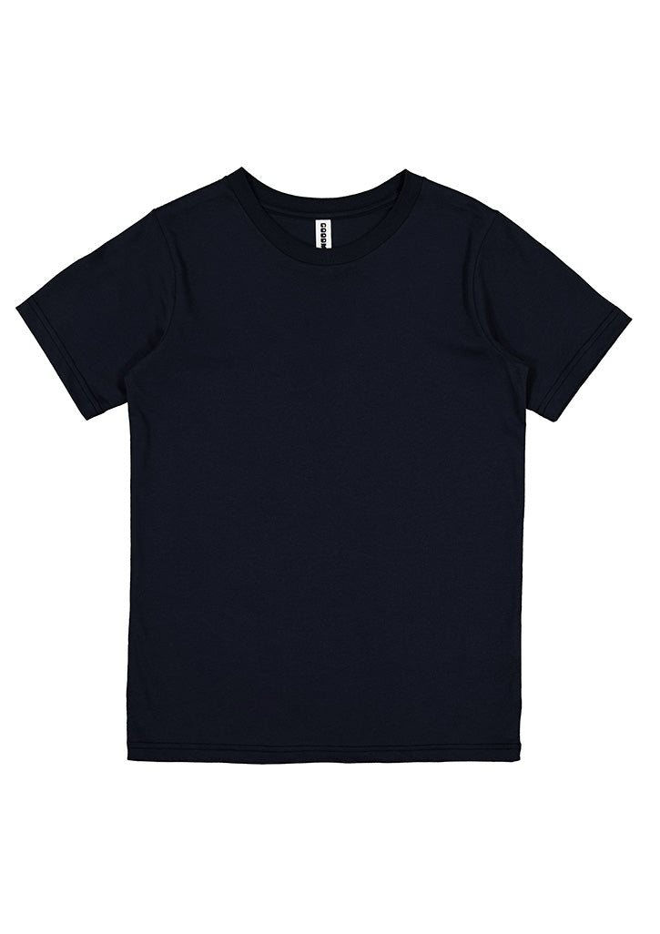 Basis Kids Short Sleeve Tee - Navy (back)