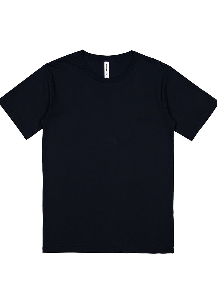 Basis Mens Short Sleeve Tee - Navy (back)