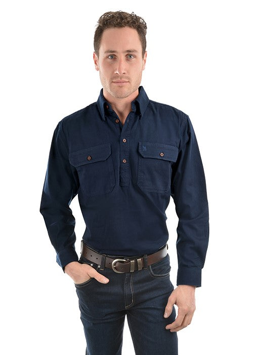 Thomas Cook HEAVY DRILL SHIRT HALF PLACKET TCP1120163