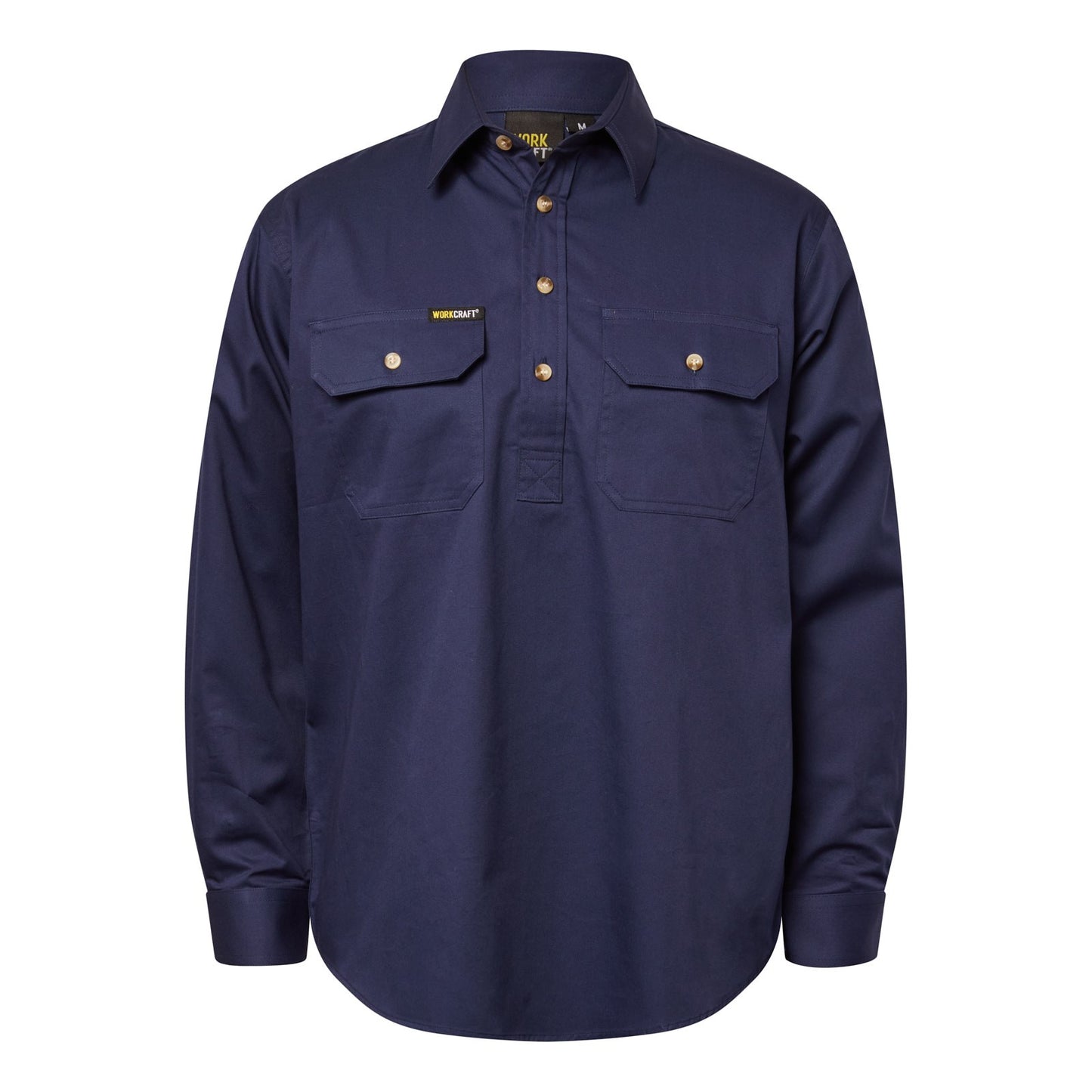 Workcraft - Men's Cotton Drill Long Sleeve Shirt