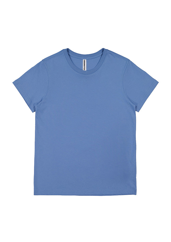 Basis Womens Short Sleeve Tee - Ocean (back)