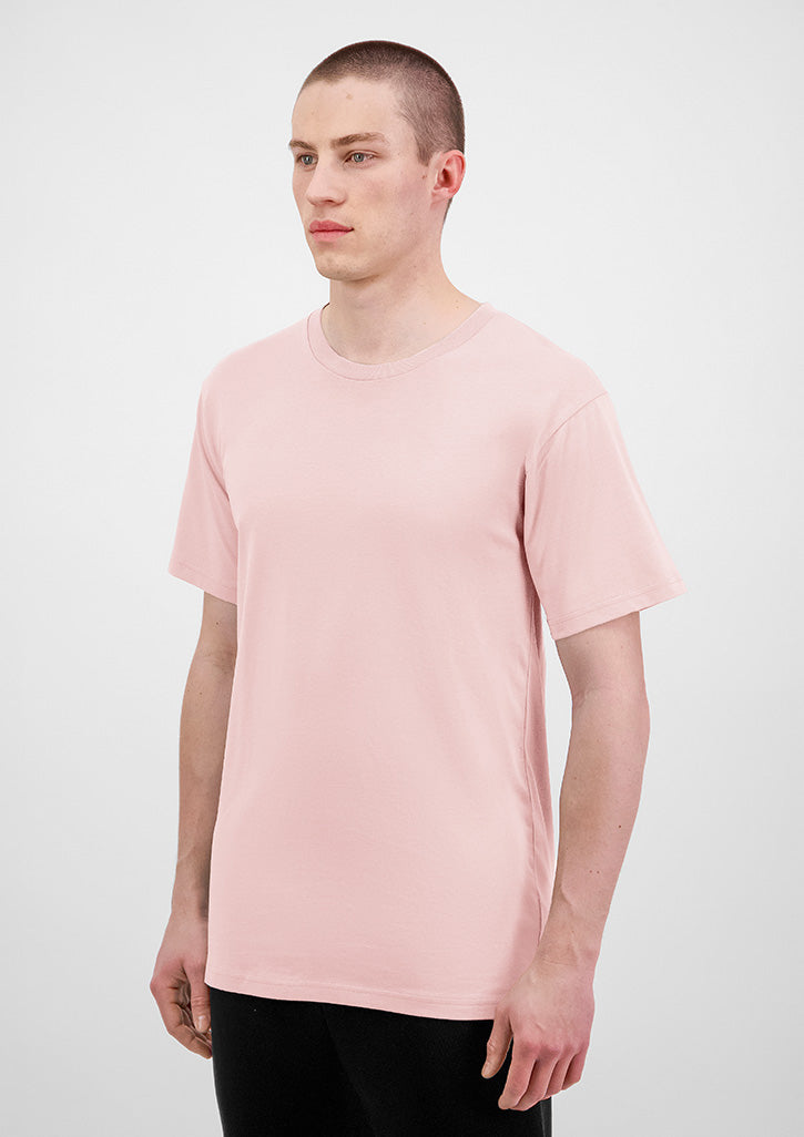 Basis Mens Short Sleeve Tee - Pink (back)