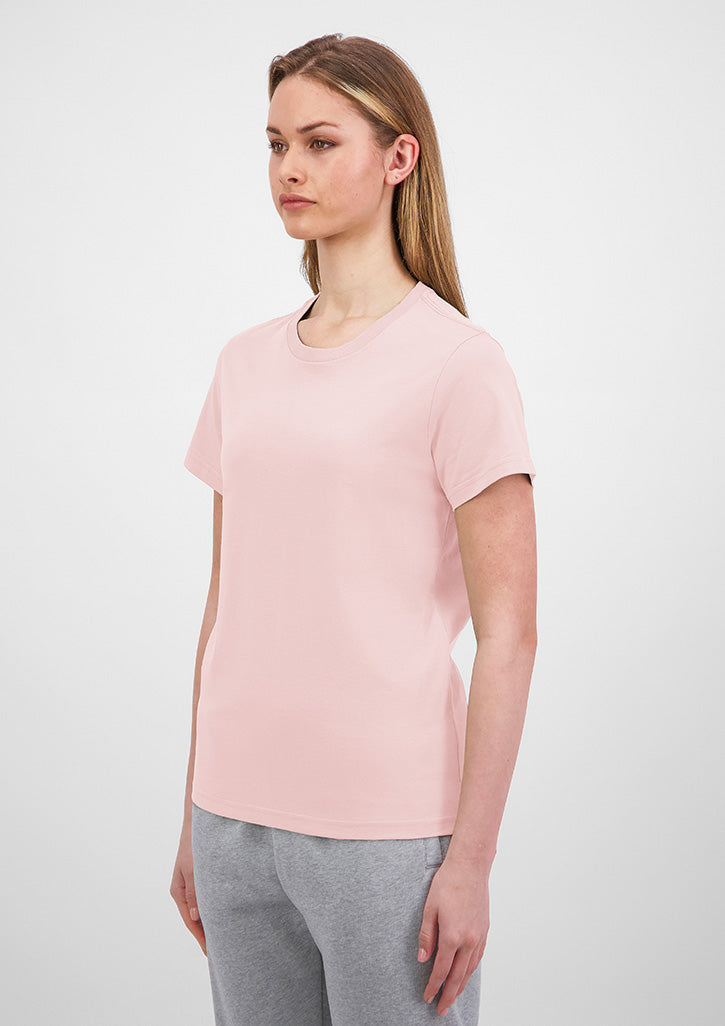 Basis Womens Short Sleeve Tee - Pink (back)