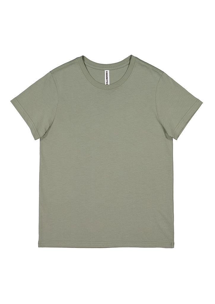Basis Womens Short Sleeve Tee - Pistachio (back)
