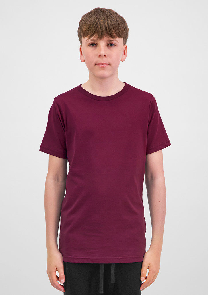 Basis Youth Short Sleeve Tee - Plum