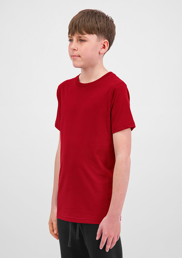 Basis Youth Short Sleeve Tee - Red (back)