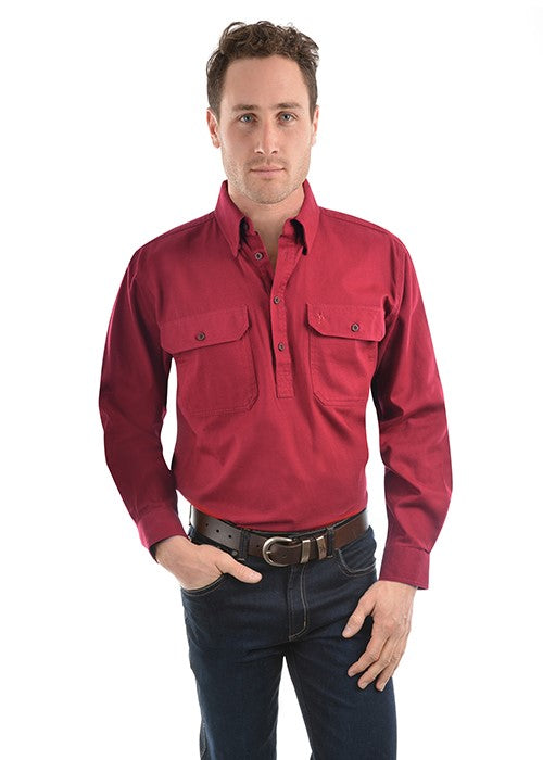 Thomas Cook HEAVY DRILL SHIRT HALF PLACKET TCP1120163