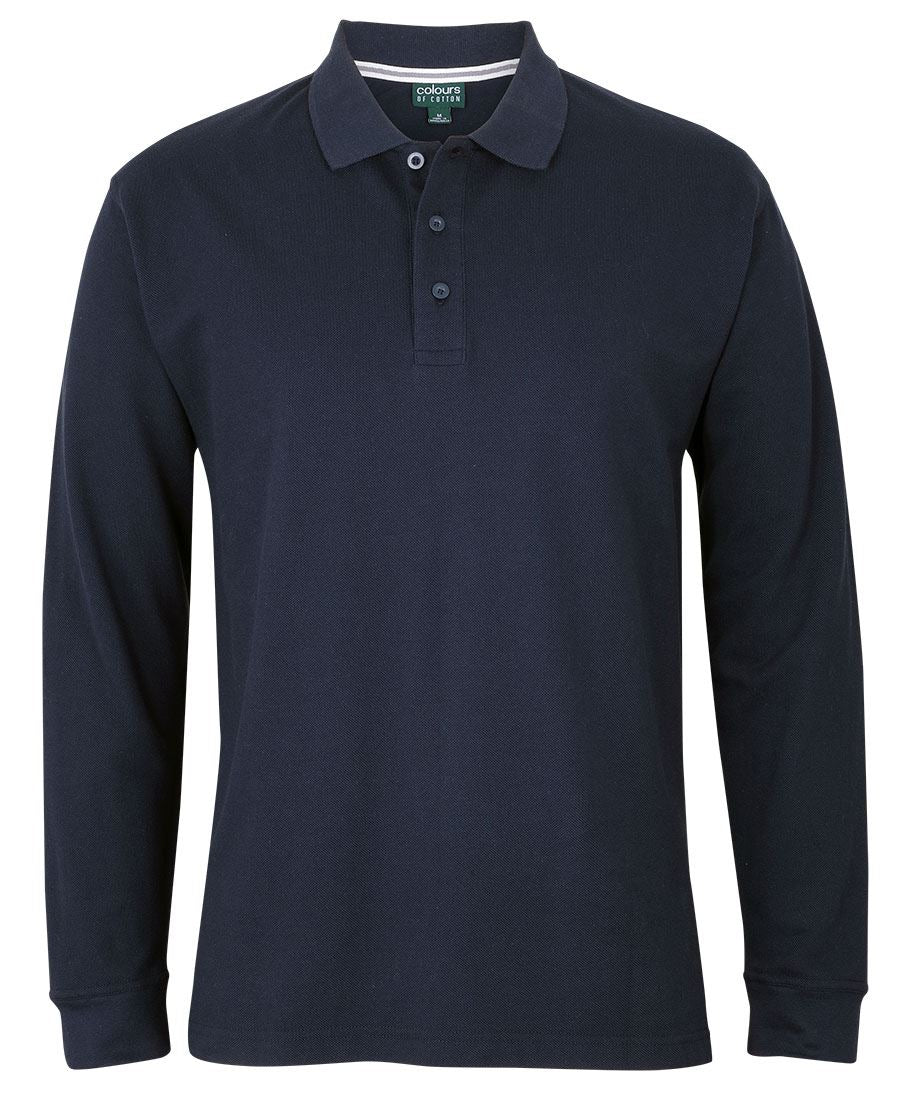C of C L/S PIQUE POLO - Navy