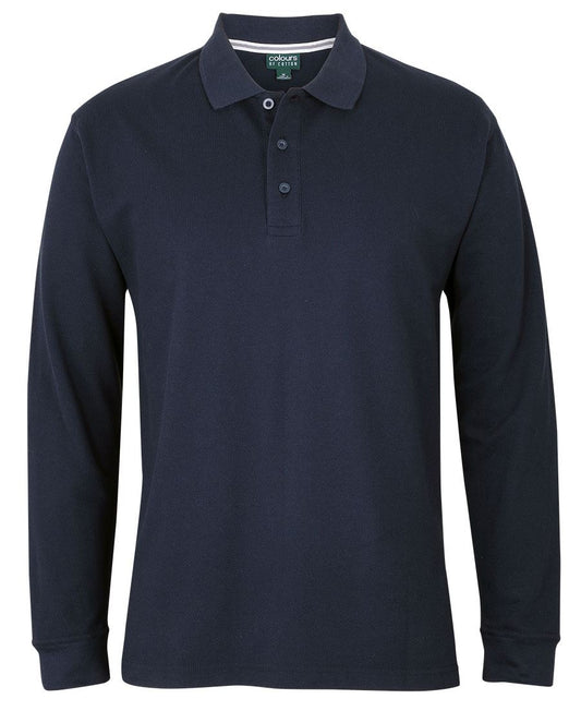 C of C L/S PIQUE POLO - Navy