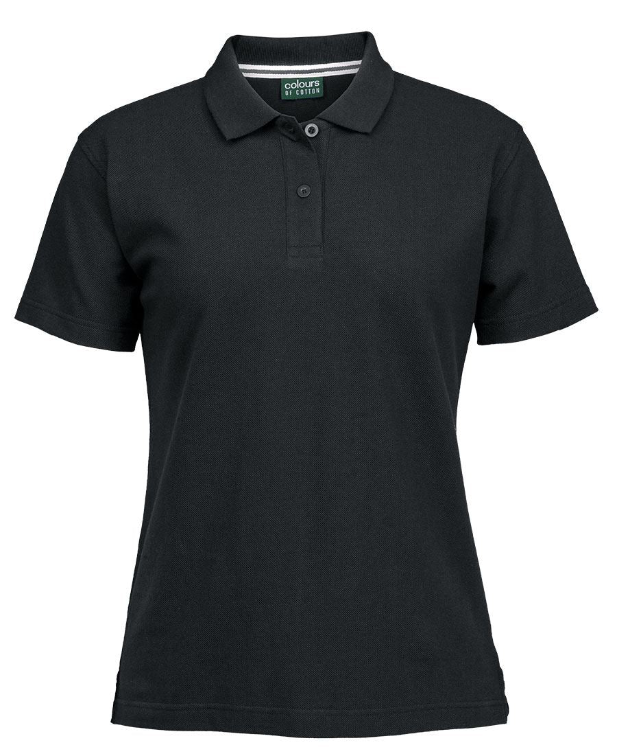 C of C LADIES PIQUE POLO - Black