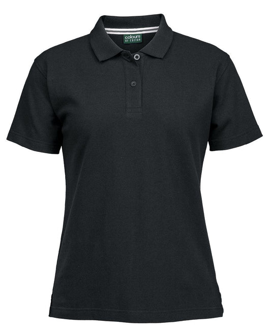 C of C LADIES PIQUE POLO - Black