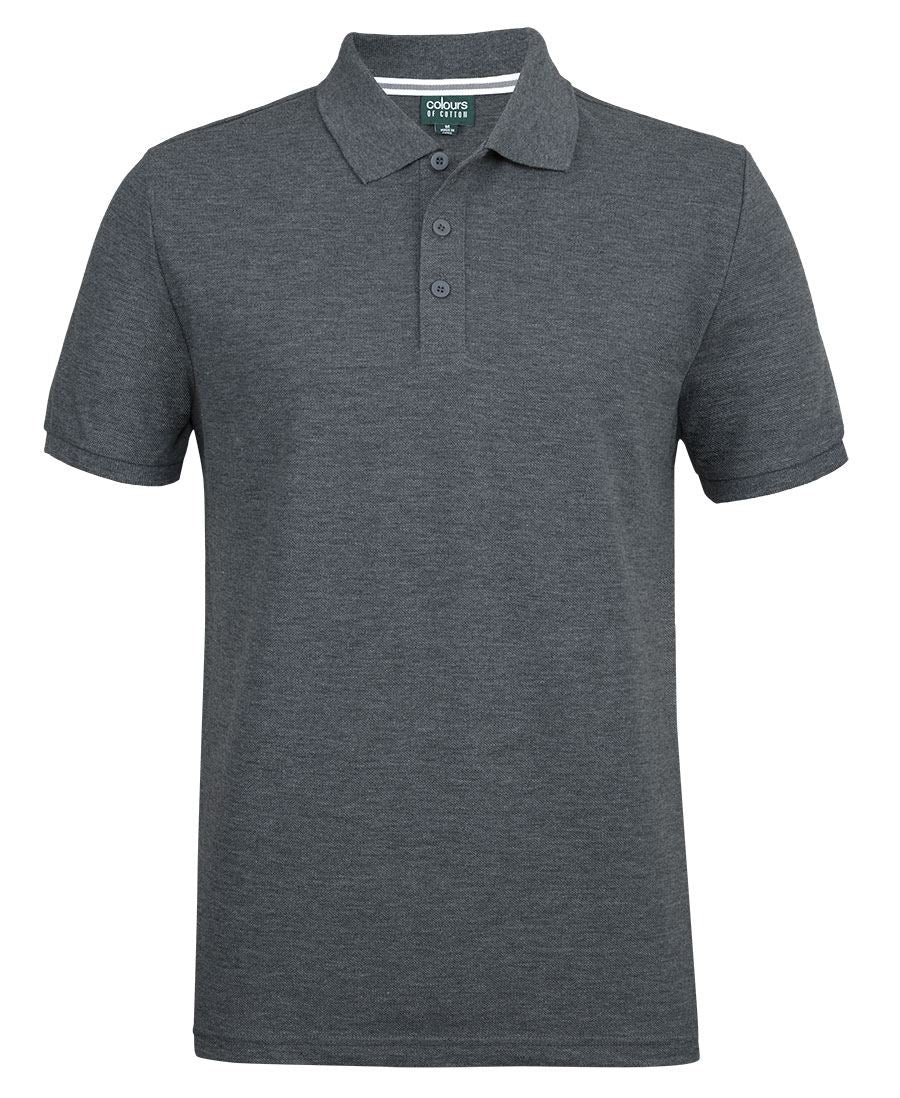 C of C PIQUE POLO - Charcoal Marle