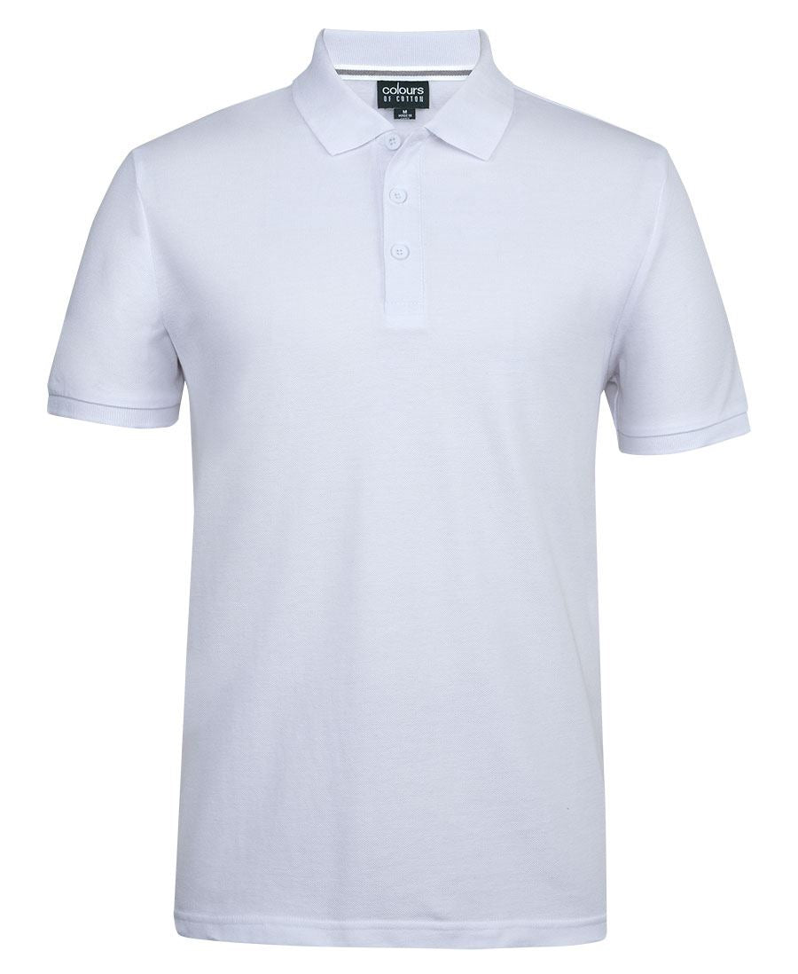 C of C PIQUE POLO - White