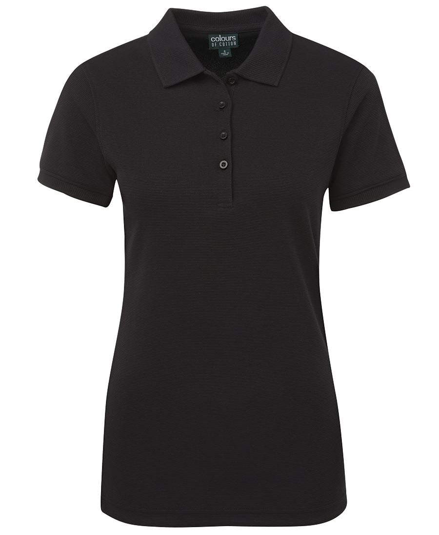 C of C LADIES OTTOMAN POLO - Black