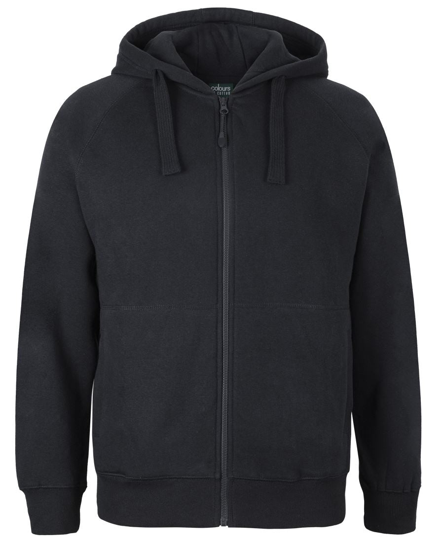 C of C FULL ZIP FLEECY HOODIE - Black