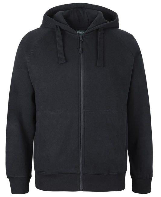 C of C FULL ZIP FLEECY HOODIE - Black