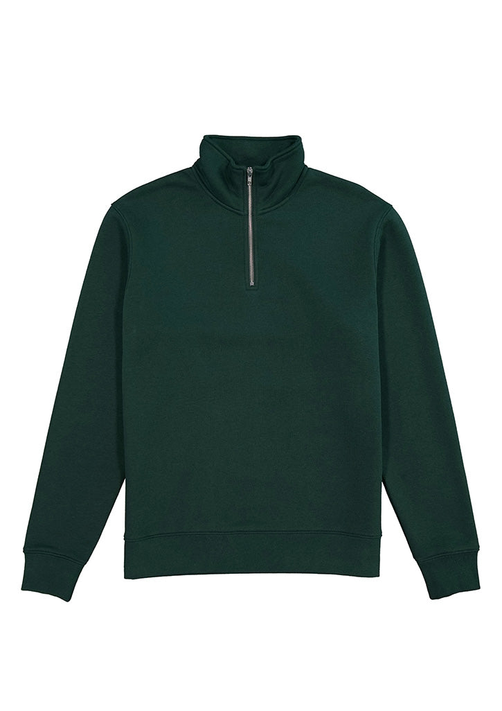 Everyday Mens 1/4 Zip - Scarab Green (back)