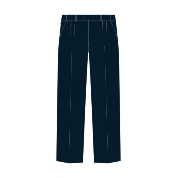 Boys Melange Extendable School Pants - TROM1500
