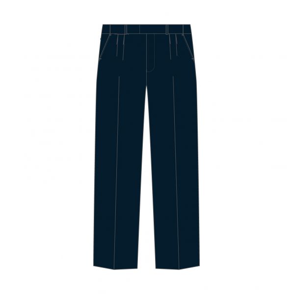 Boys Melange Extendable School Pants - TROM1500