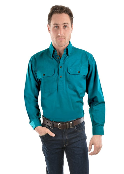 Thomas Cook HEAVY DRILL SHIRT HALF PLACKET TCP1120163