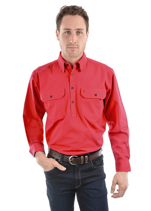 Thomas Cook HEAVY DRILL SHIRT HALF PLACKET TCP1120163
