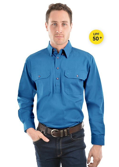 Thomas Cook HEAVY DRILL SHIRT HALF PLACKET TCP1120163