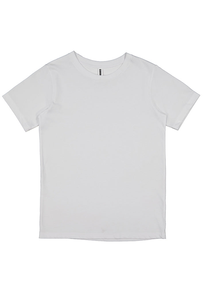 Basis Kids Short Sleeve Tee - White (back)