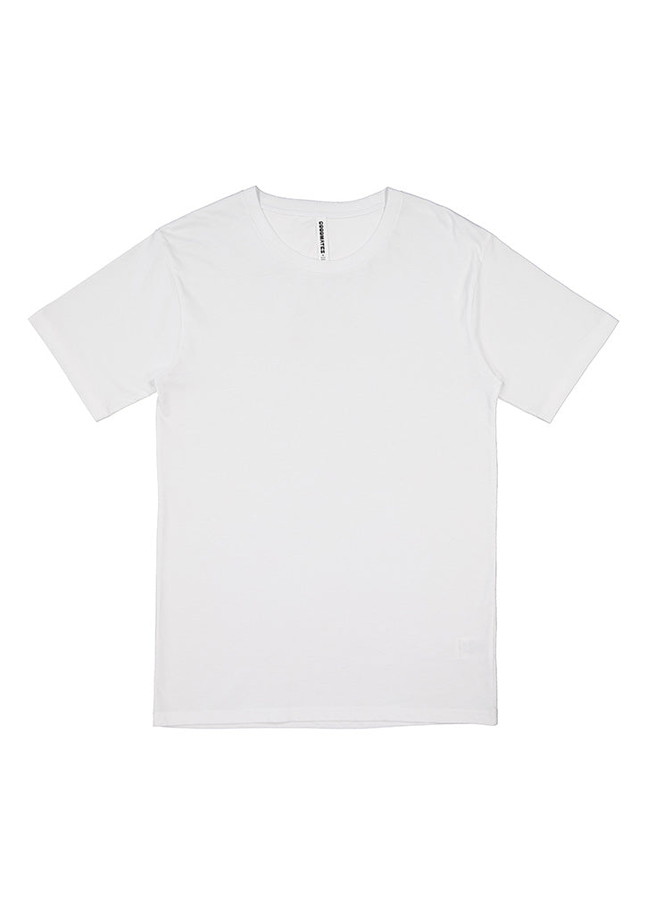 Basis Mens Short Sleeve Tee - White (back)