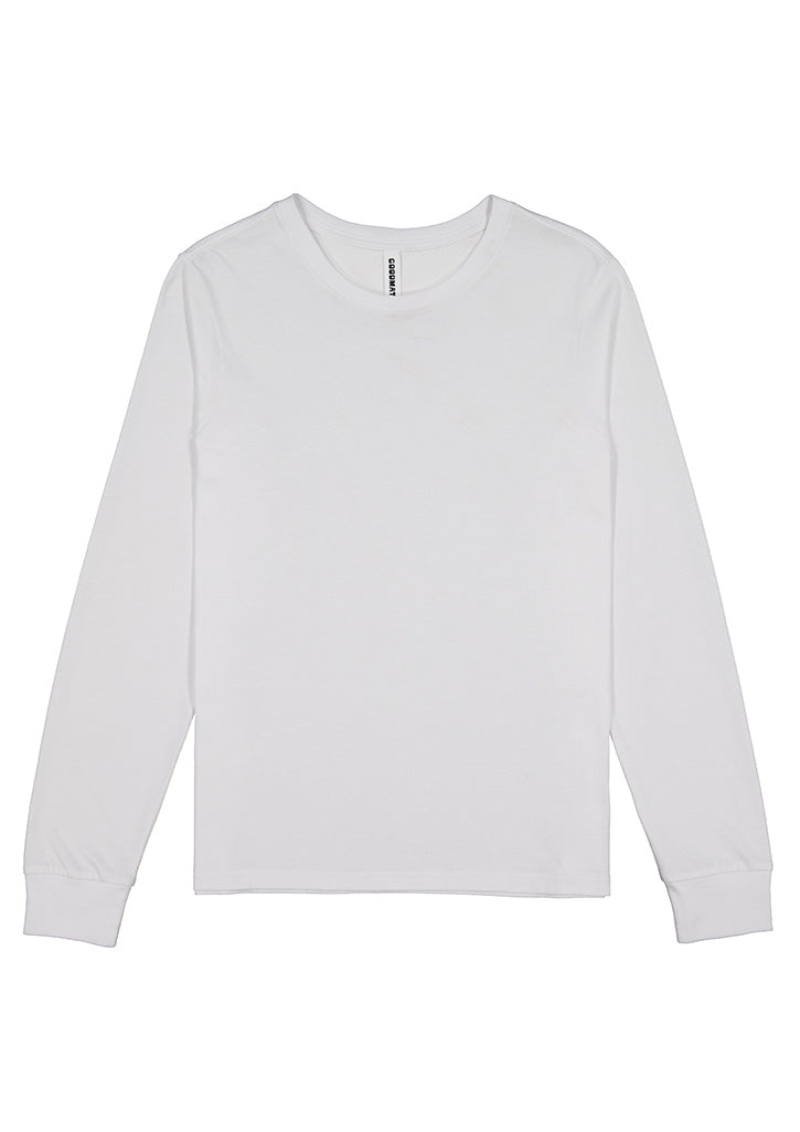 Basis Womens Long Sleeve Tee - White (back)
