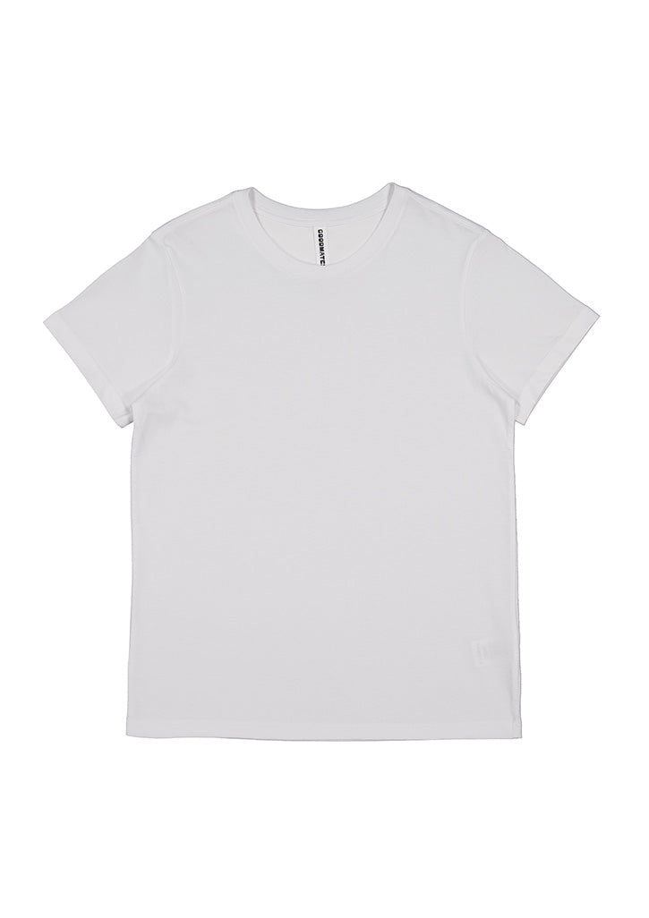Basis Womens Short Sleeve Tee - White (back)