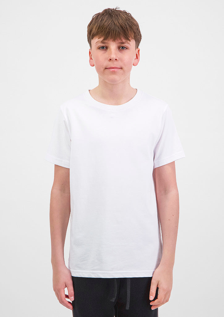 Basis Youth Short Sleeve Tee - White