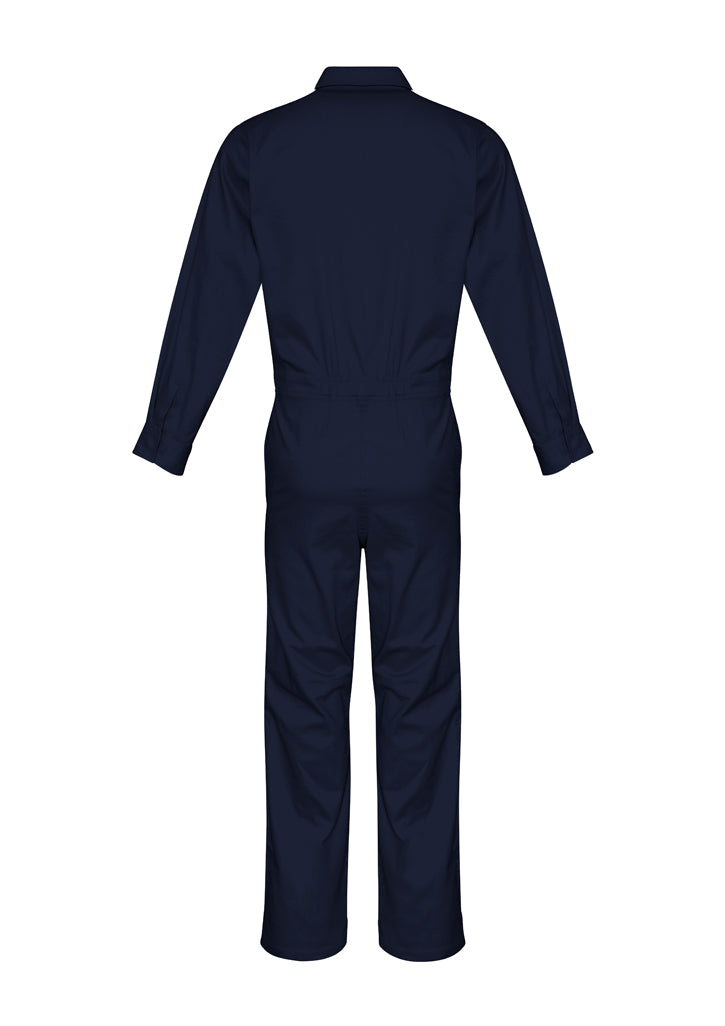 Mens Lightweight Cotton Drill Overall Navy back