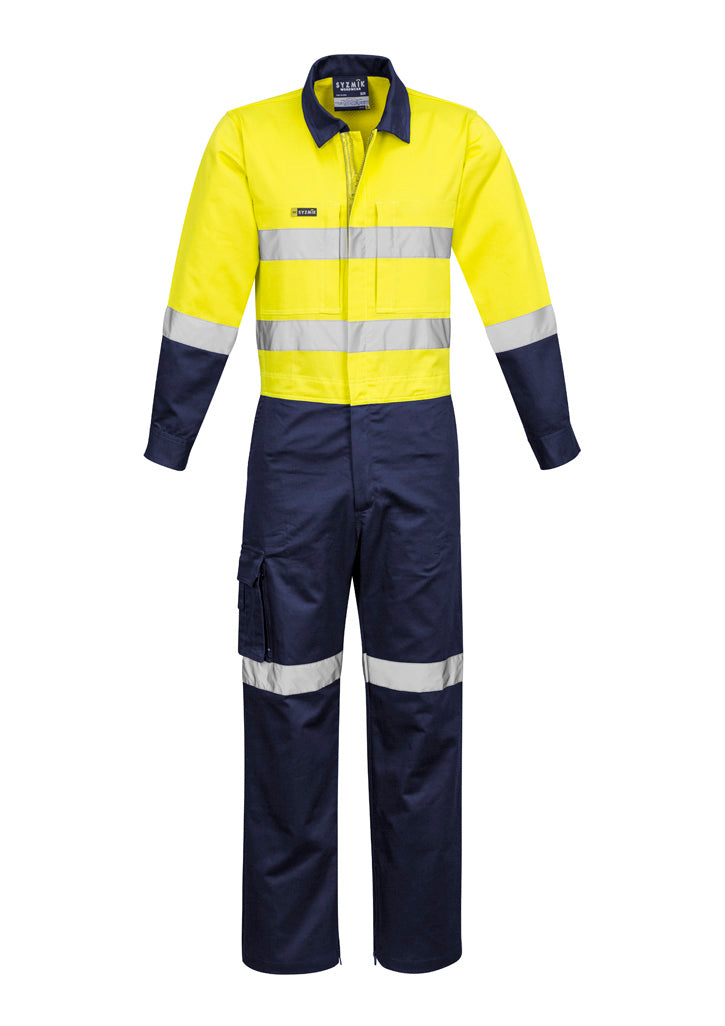 Mens Rugged Cooling Taped Overall Yellow/Navy back