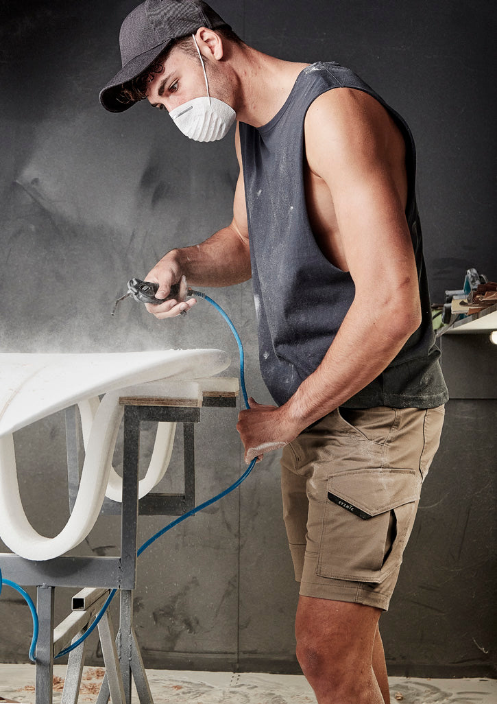 Mens Streetworx Sleeveless Tee  Petrol Blue front