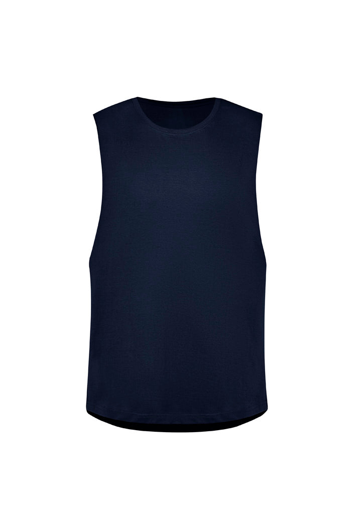 Mens Streetworx Sleeveless Tee  Navy front