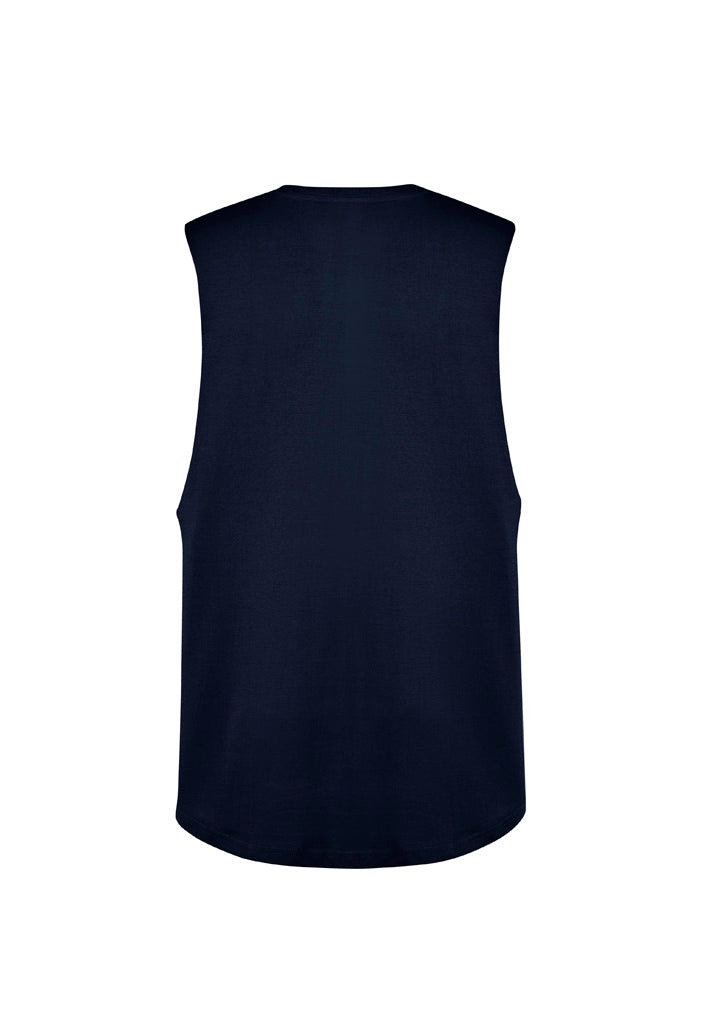 Mens Streetworx Sleeveless Tee  Navy back