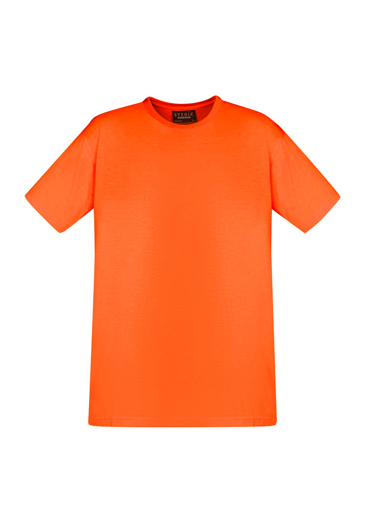 Mens Hi Vis Short Sleeve Tee Orange back