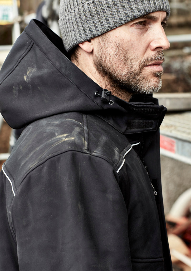 Unisex Antarctic Softshell Jacket Black back