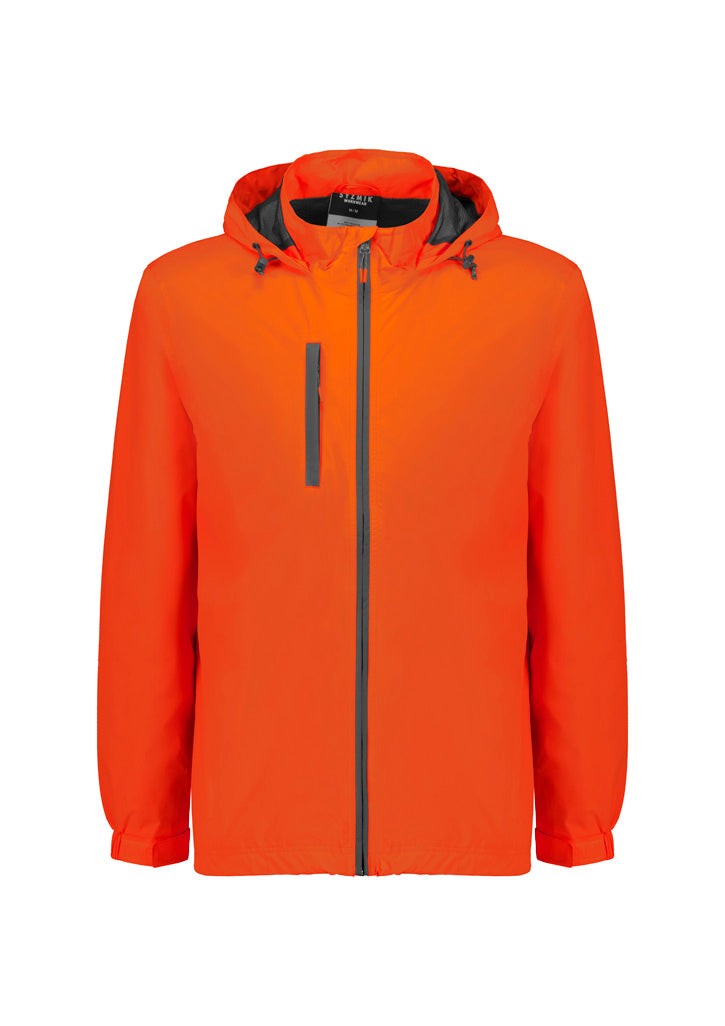 Unisex Super Light Packable Rain Jacket Orange back