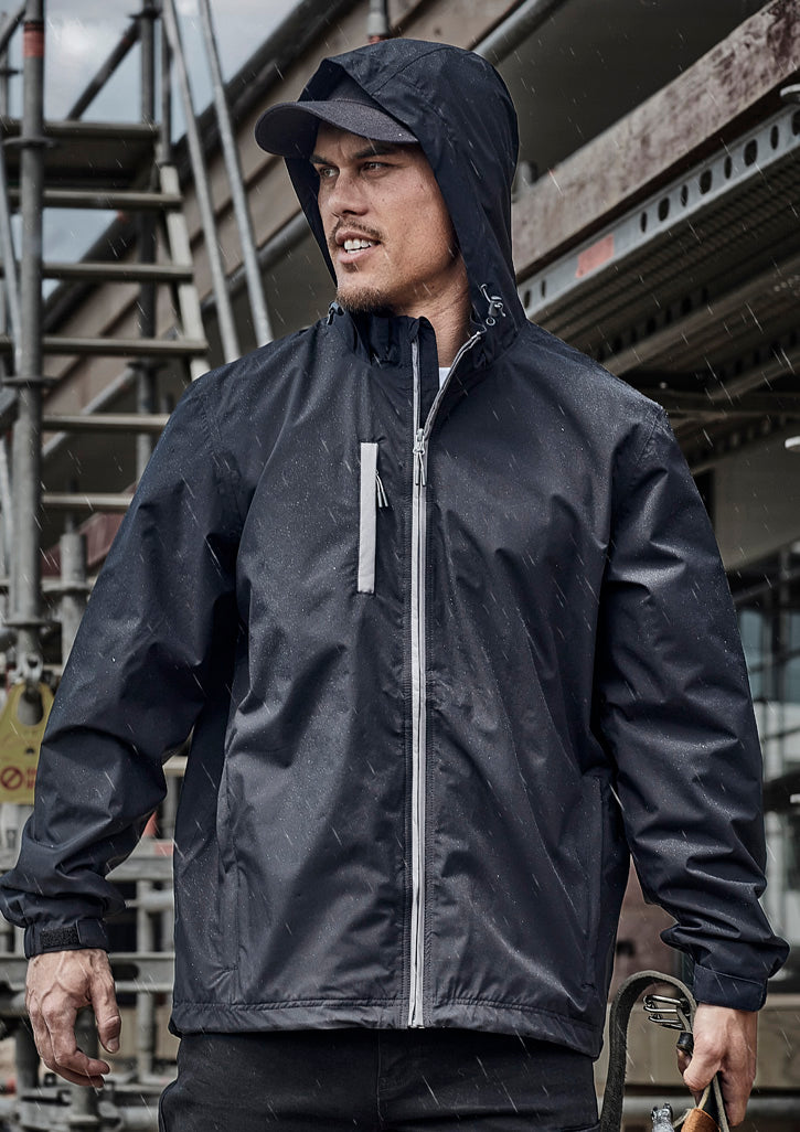 Unisex Super Light Packable Rain Jacket Black front