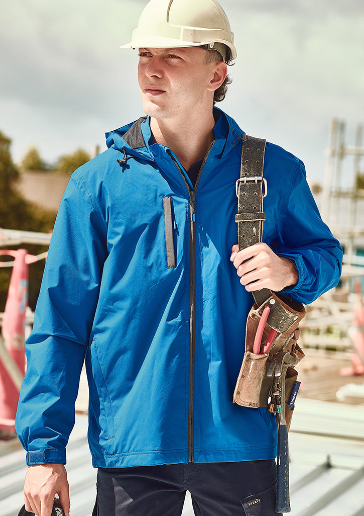 Unisex Super Light Packable Rain Jacket Cobalt front