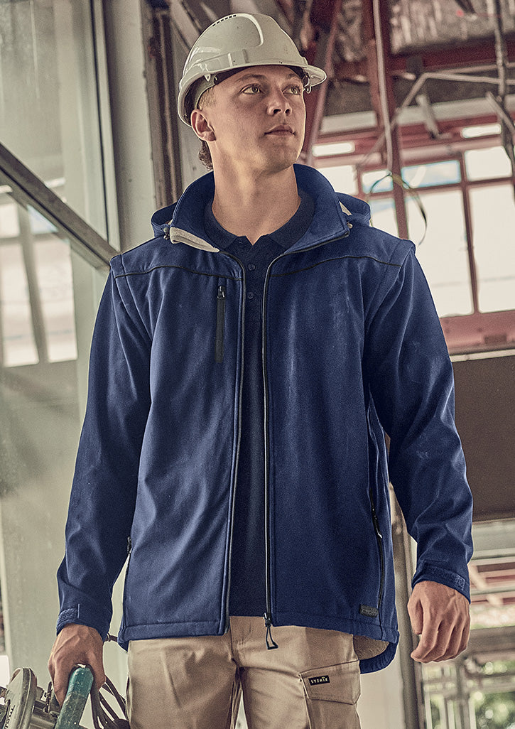 Unisex Streetworx 2 In 1 Stretch Softshell Jacket Navy front