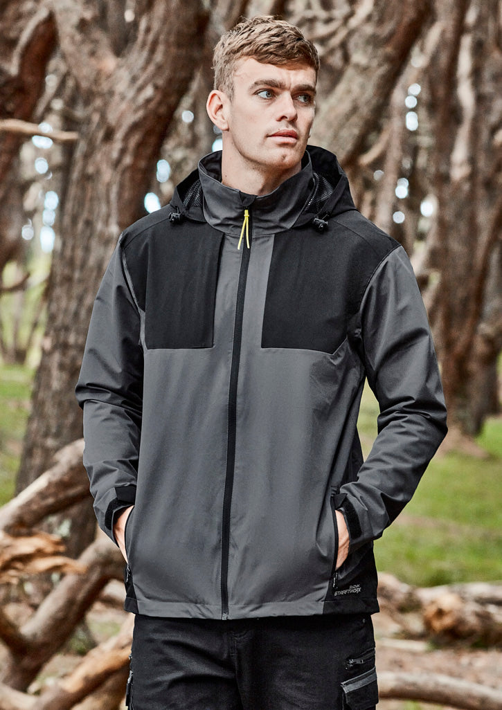Unisex Streetworx Stretch Waterproof Jacket Charcoal/Black front