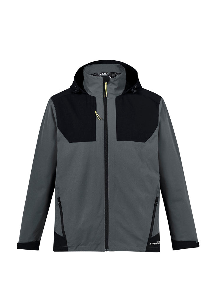 Unisex Streetworx Stretch Waterproof Jacket Charcoal/Black back