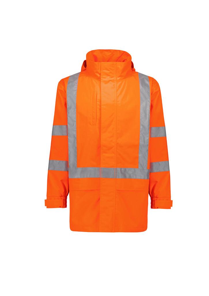 Mens Hi Vis X Back Ultralite Waterproof Jacket Orange back